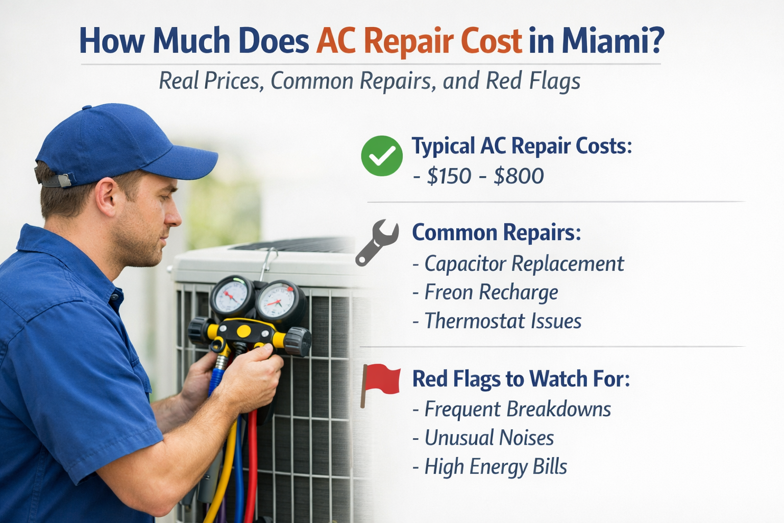 How Much Does AC Repair Cost in Miami